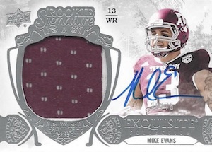 2014 Topps Valor Mike Evans Jersey Patch RC /99 #VP-ME - Legends