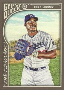 2015 Topps GQ 176 Yasiel Puig