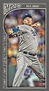 2015 Topps GQ Mini Var 160 Hyun Jin-Ryu