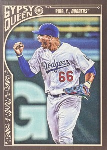 2015 Topps GQ Var 176 Yasiel Puig