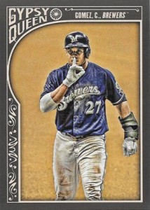 2015 Topps GQ Var 188 Carlos Gomez
