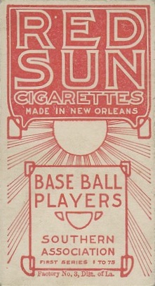 Issued by Red Sun Cigarettes, Babb, Memphis, from the Baseball Players  (Green Borders) series (T211) issued by Red Sun Cigarettes