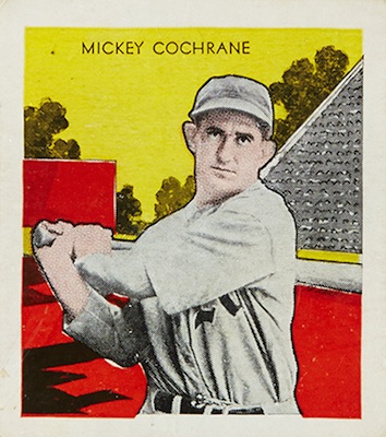 1933 Tattoo Orbit Baseball Mickey Cochrane