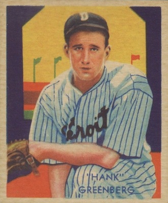 1934-36 Diamond Stars Baseball Hank Greenberg