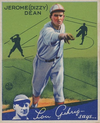 1934 Goudey Baseball Dizzy Dean