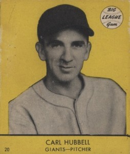 1941 Goudey Baseball Carl Hubbell Yellow