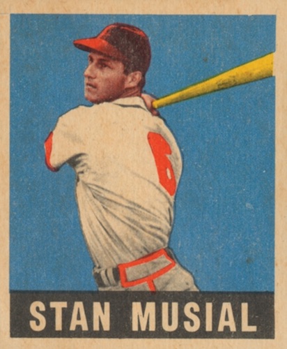 1948-49 Leaf Stan Musial #4 PSA VG-EX 4. Tough rookie from Stan the, Lot  #10127