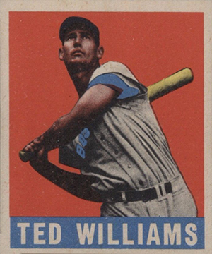 Top 10 Ted Williams Cards Span 4 Decades