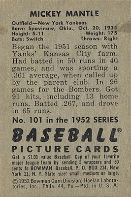 1952 Bowman Boston Braves Team Set 2.5 - GD+