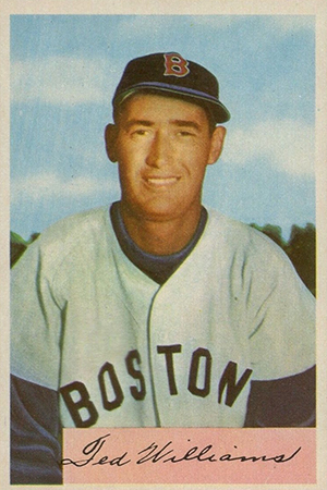 Ted Williams Baseball Exhibit Card Boston Ree Sox No number showing Rare NM