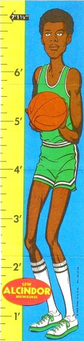 1969-70 Topps Rulers Lew Alcindor