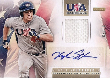 Kyle Schwarber Autographed Game Used Road Jersey