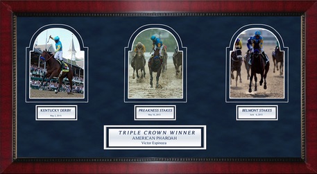 Celebrate American Pharoah's Triple Crown Win with Victor Espinoza Autographs and Memorabilia 2