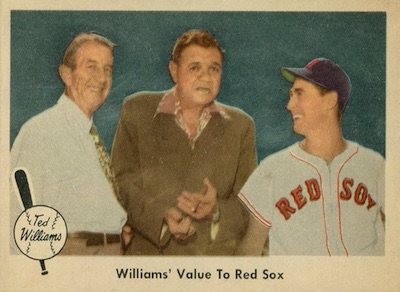 1959 Fleer Ted Williams W/babe Ruth 75 Red Sox Vintage MLB 