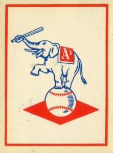 1961 Fleer Baseball Greats Team Logo Decals