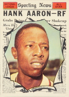 1961 Topps Baseball Hank Aaron All-Star