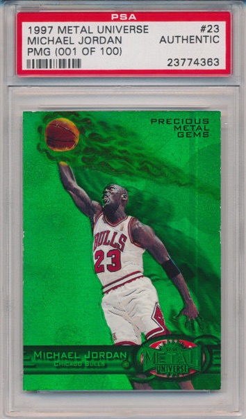 1997-98 Precious Metal Gems Emerald Michael Jordan Auction