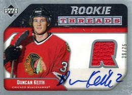 2005-06 Upper Deck Hockey Rookie Threads Autographs