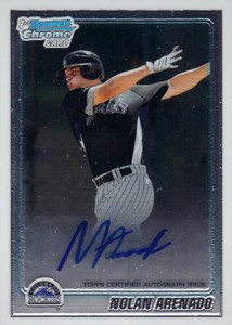 Nolan Arenado 2010 Bowman 1st Prospect Autograph Rookie Card #BP91