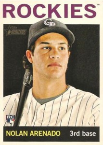 NOLAN ARENADO ROOKIE CARD Colorado Rockies 2010 TriStar Pursuit BASEBALL RC