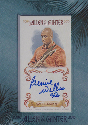 YANKEES BERNIE WILLIAMS #03/50 AUTOGRAPH SILVER 2022 ALLEN GINTER