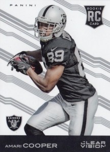 Amari Cooper Oakland Raiders Autographed 2015 Panini Clear Vision #103  #39/99 Beckett Fanatics Witnessed Authenticated Rookie Card