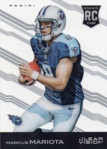 Marcus Mariota 2015 PRESTIGE ROOKIE RC JUMBO PATCH RED