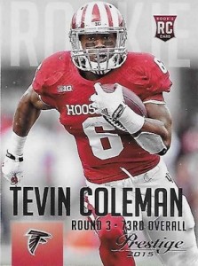 : Tevin Coleman 2015 Panini Black Gold Football GRAND DEBUT  AUTOGRAPH (Rare NFL Jersey Tag) Falcons Insert Collectible Football Trading  Card #5/5 (Only 5 Made) : Sports & Outdoors