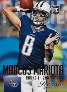 MARCUS MARIOTA ROOKIE CARD Oregon Ducks 2015 NFL DRAFT RC Score Football  TITANS!