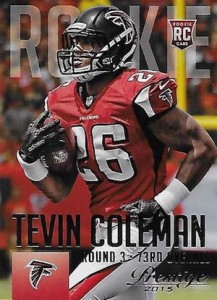 : Tevin Coleman 2015 Panini Black Gold Football GRAND DEBUT  AUTOGRAPH (Rare NFL Jersey Tag) Falcons Insert Collectible Football Trading  Card #5/5 (Only 5 Made) : Sports & Outdoors