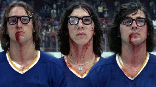 Hanson Brothers Charlestown Chiefs #16 #17 #18 Slap Shot Movie Men's White  Blue Ice Hockey Jersey