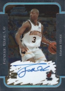 2003-04 Bowman Basketball Chrome Rookie Autograph Dwyane Wade RC