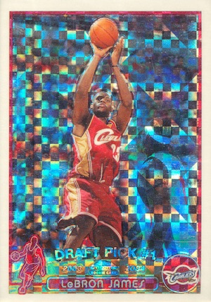 2003-04 Topps Chrome Basketball LeBron James RC X-Refractor