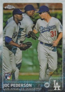 JOC PEDERSON ROOKIE CARD Baseball Los Angeles Dodgers Topps Bowman Chrome  RC LE