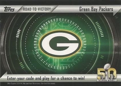 2015 Topps Football Road to Victory Promo Redemption Details 1