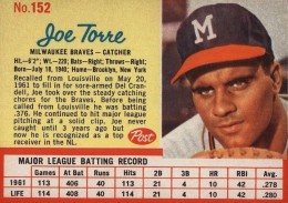 Top Joe Torre Baseball Cards, Rookie, Vintage, Autographs