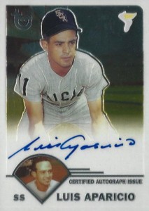 Sold at Auction: Luis Aparicio with baseball card Originally signed picture  of baseball player