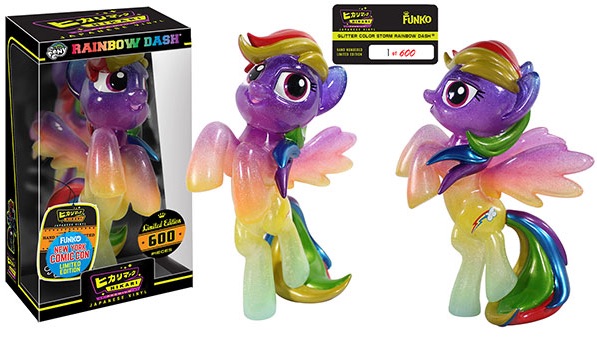 2015 Funko NYCC Hikari- My Little Pony - Glitter Color Storm Rainbow Dash