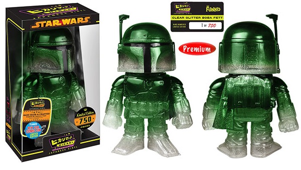 2015 Funko NYCC Hikari Star Wars Clear Glitter Boba Fett