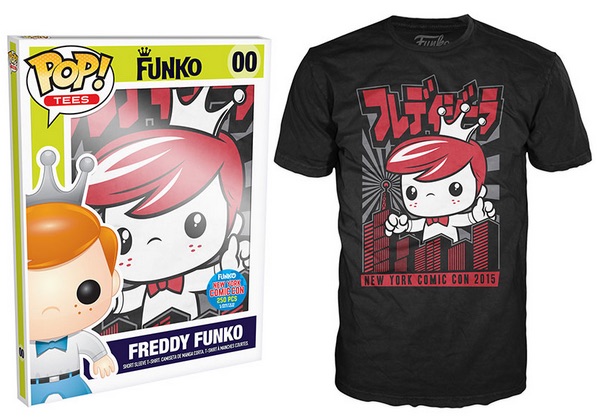 2015 Funko NYCC Pop! Tees Freddy Funko - Freddyzilla NY