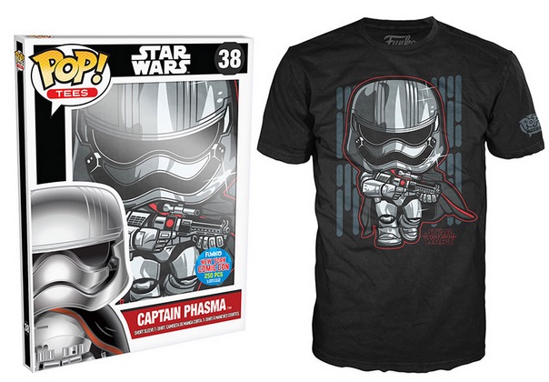 2015 Funko NYCC Pop! Tees Star Wars Episode VII - Captain Phasma