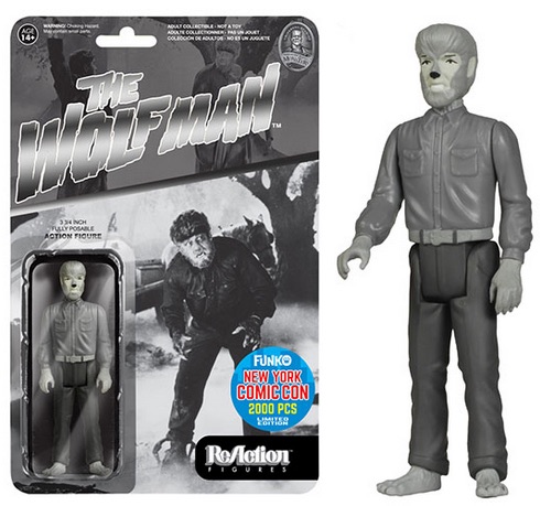 2015 Funko NYCC ReAction Universal Monsters Black & White The Wolf Man