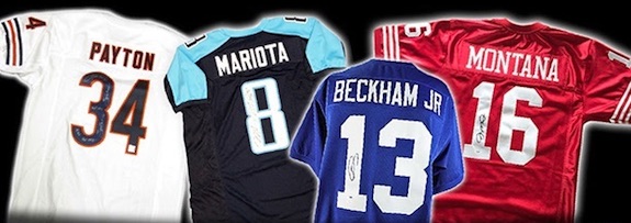 signed football jerseys