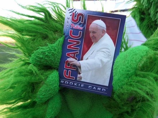 Philadelphia Phillies Giving Away Pope Francis Rookie Cards 1