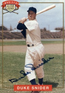 Autographed DUKE SNIDER 8X10 Brooklyn Dodgers Photo JSA - Main Line  Autographs