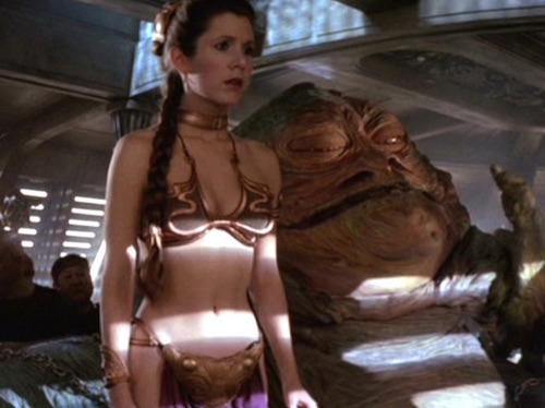 princess leia bikini jabba the hutt