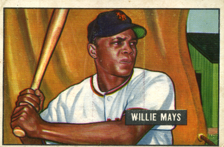 1951 Bowman Willie Mays #305 Rookie Giants Baseball Card PSA VG-EX 4