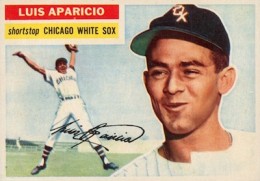 LUIS APARICIO Photo (c) Chicago White Sox HOF in action