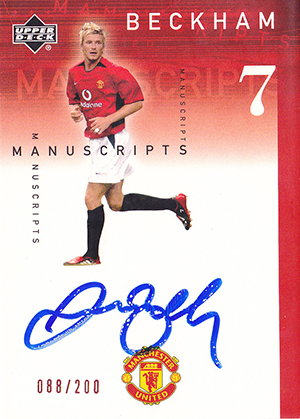 Top David Beckham Cards, Top List, Best Autographs, Most Valuable