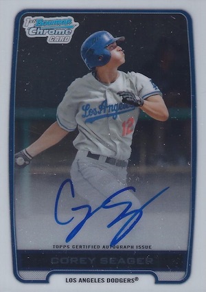 corey seager 1st bowman chrome auto